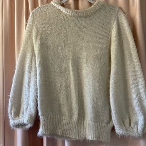 Off-White Fluffy Sweater